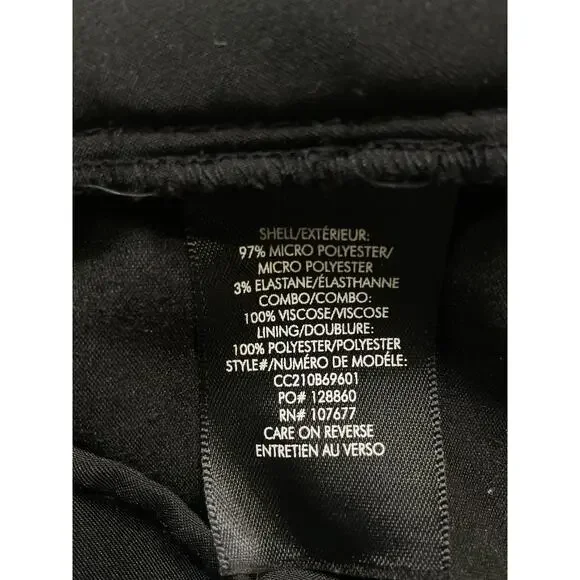 Alice + Olivia 'Conry' Black Piped Wb Short Size 4